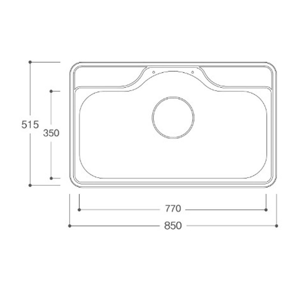 STAINLESS STEEL SINK BOWL