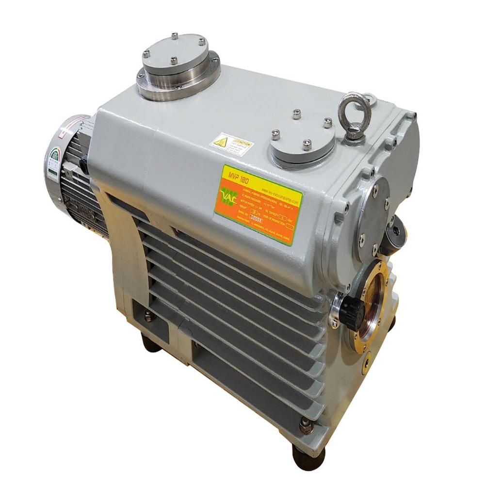 Double stage rotary vane vacuum pump