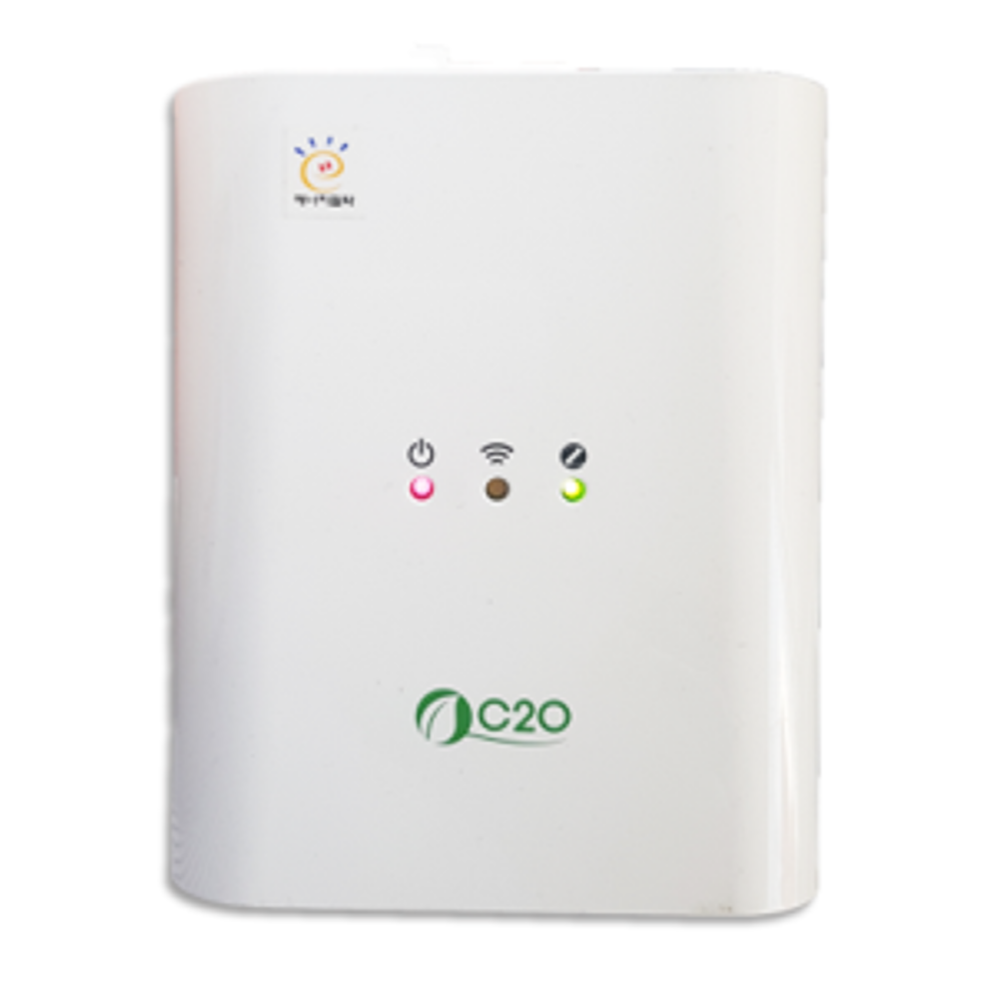 Small measurement device IOTair cleaning system available for control by a mobile device