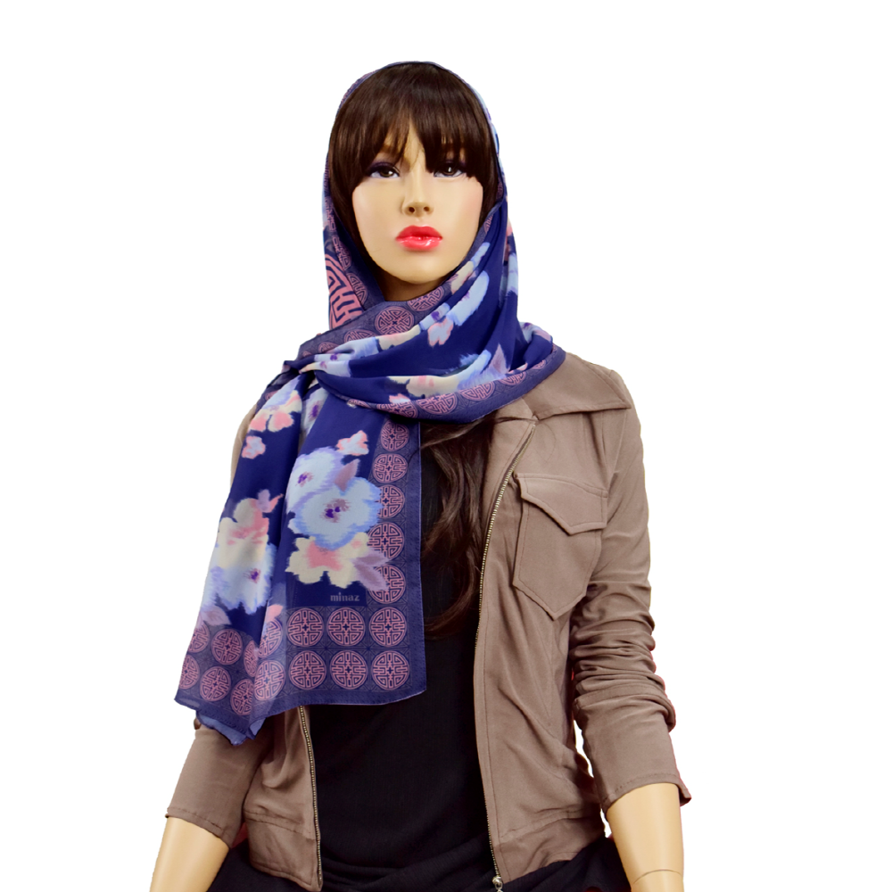 Hijab-Created flower