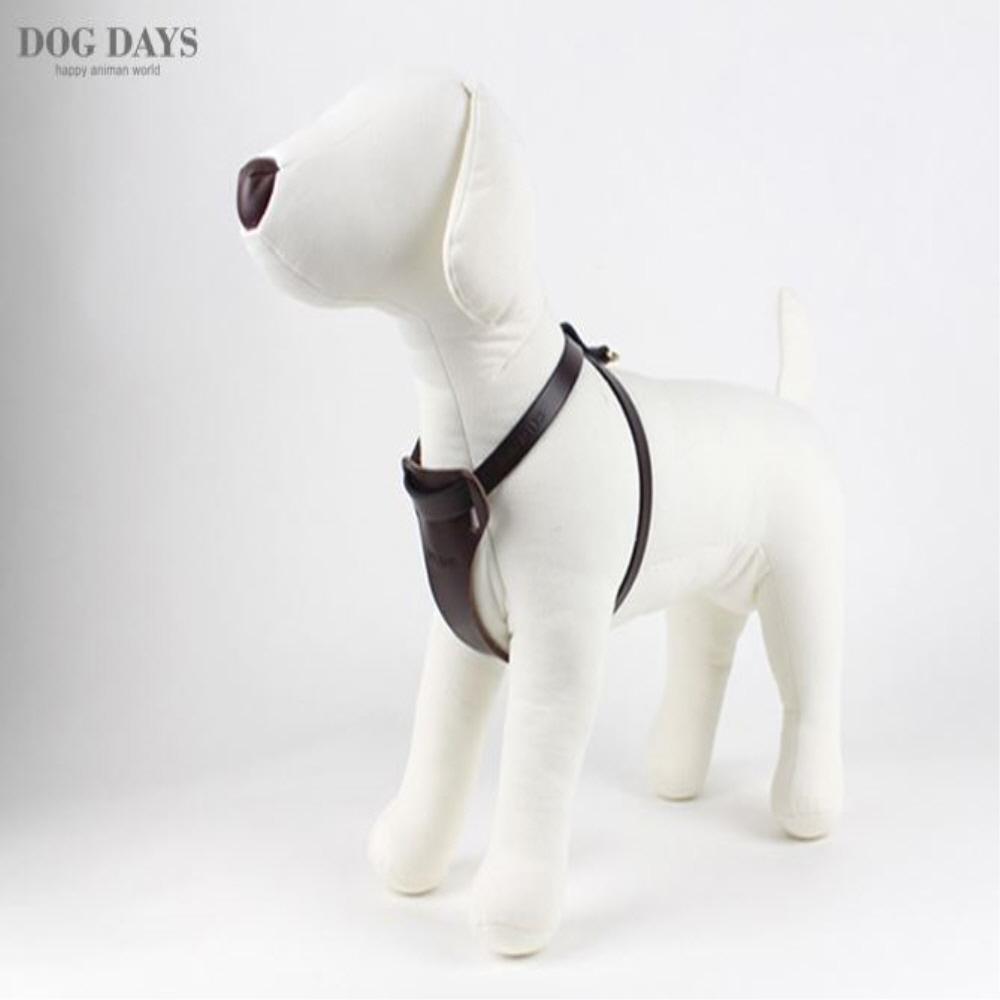 Premium leather harness T type (Brown)