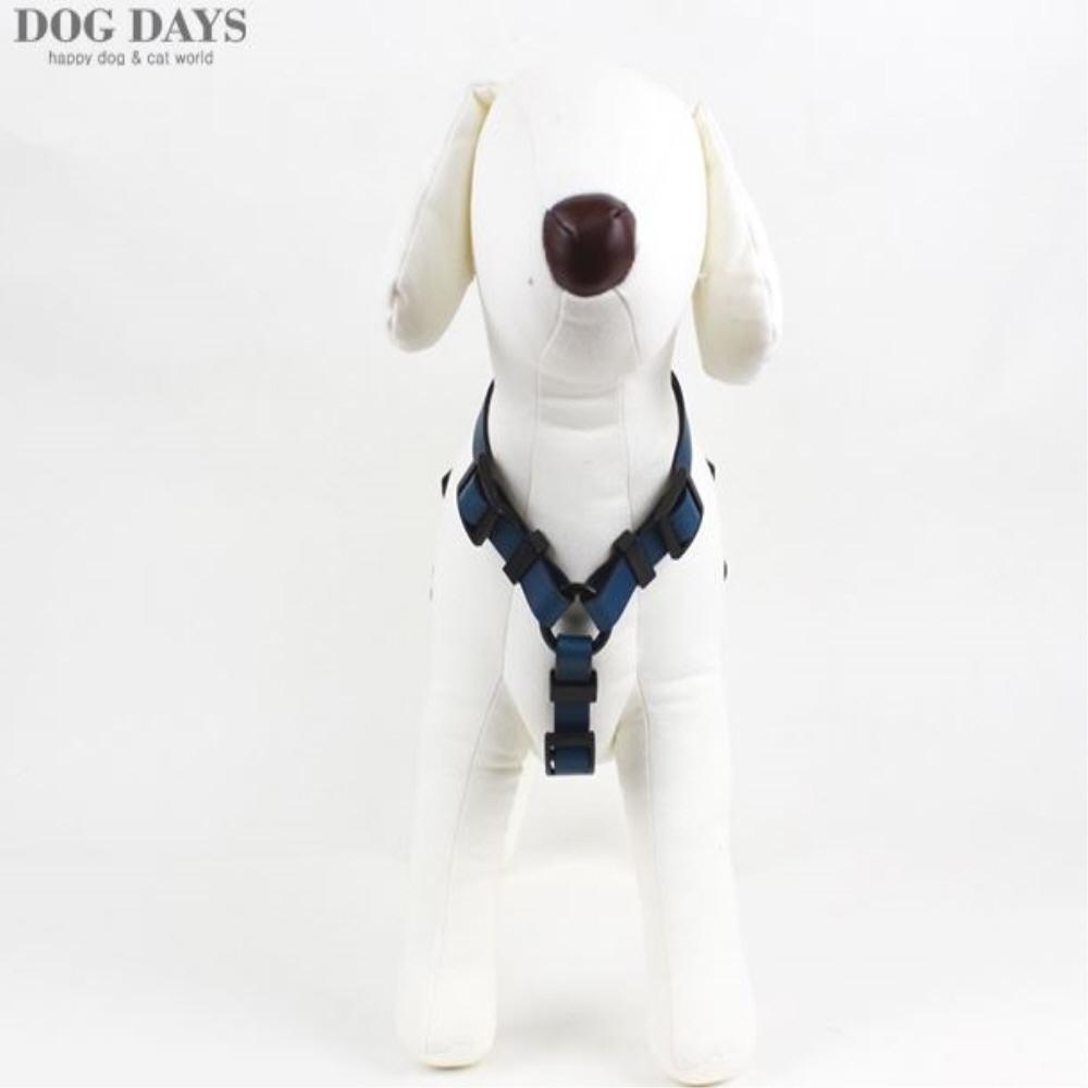 Retro leather black harness(Blue)