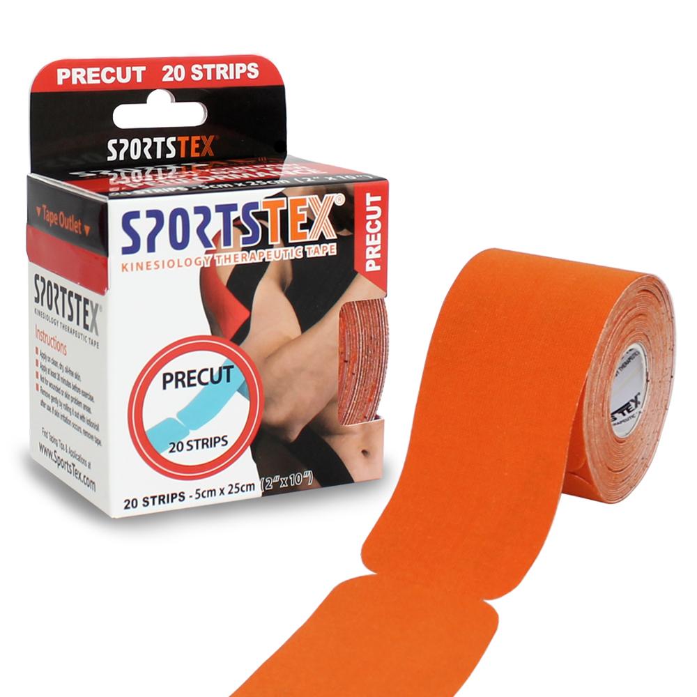 SPORTSTEX KINESIOLOGY TAPE PRECUT SINGLE ROLL 2ea Pain Relief Elastic Muscle KT