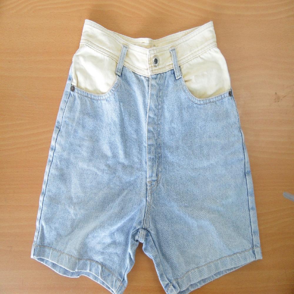 Adult's Blue Jean Short Pants, Used Clothing