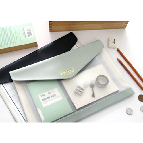 [Plan D] A4 FILE CLUTCH ver.3 | A4 file clutch, A4 folder, paper folder clutch, paper file, document storage file, document folder, office supplies, clear file, clear folder