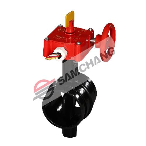 Indicating valve for fire protection systems BOG310, BO-G300 (Grooved Butterfly Valve) made in Korea