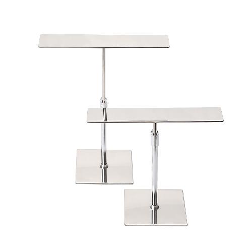 BONES Shoe Display Stand Set- Stainless Steel Mirror Finish