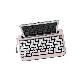 full image penna keyboard white diamond keycap solid color