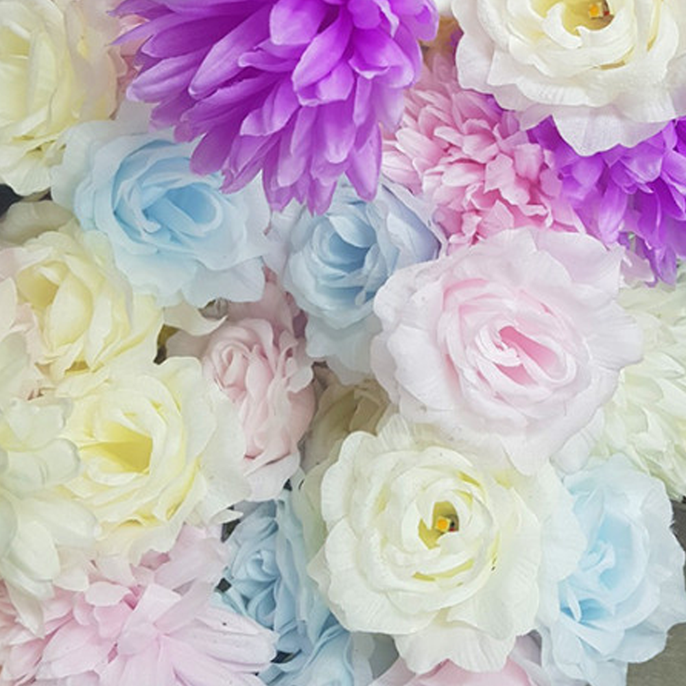 DAEWANG KING Solar Panel LED Flower Rose Set of 10 Light Lamp