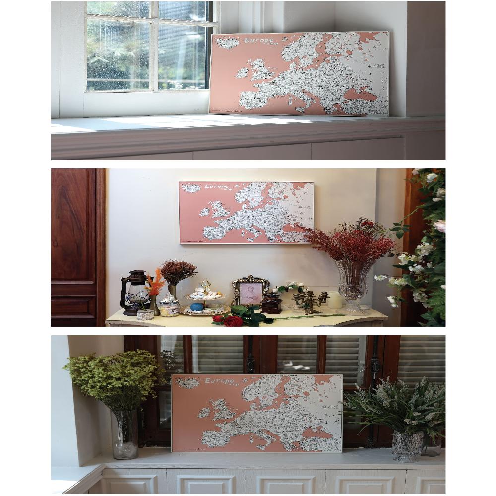 Dream Sky Nation-Map Decorative Coloring Painting DIY Paper Continent Map - Europe