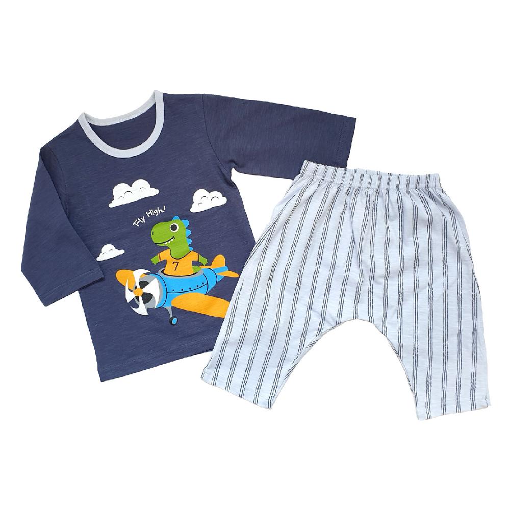 Airplane; 21SS kids 3/4 sleeves slab