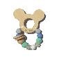 detail image1 Korean Wooden Teething Toy Company, HINOKI WOODEN TEETHER TOY with Rattle
