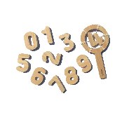 Korean Natural Bath Toy Brand, HINOKI WOODEN BATH TOYS - NUMERS