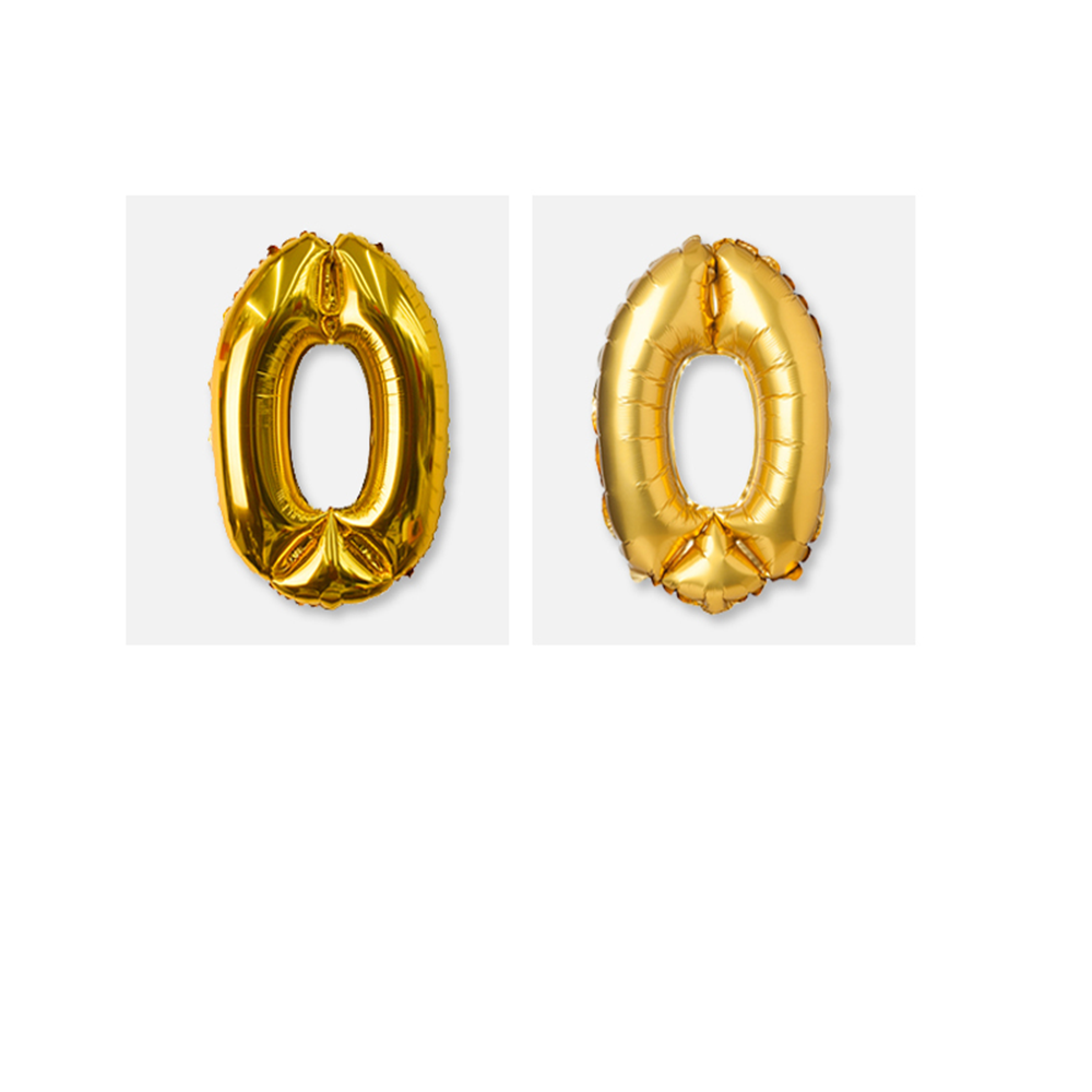 Balloon for an event and a birthday shaped numbers (silver)