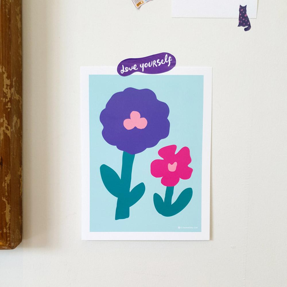 2 Types Blooming Postcard _Set of 10