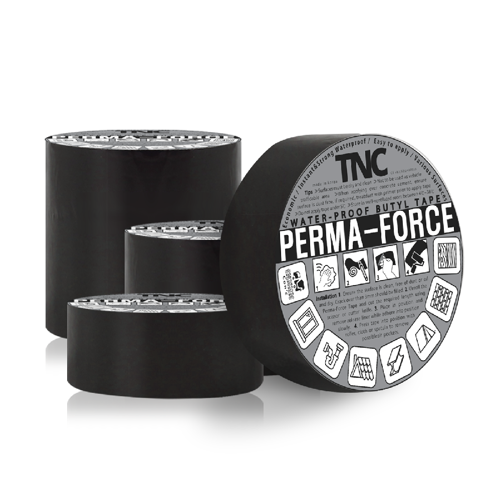 Butyl waterproof tape 7.5cm -black