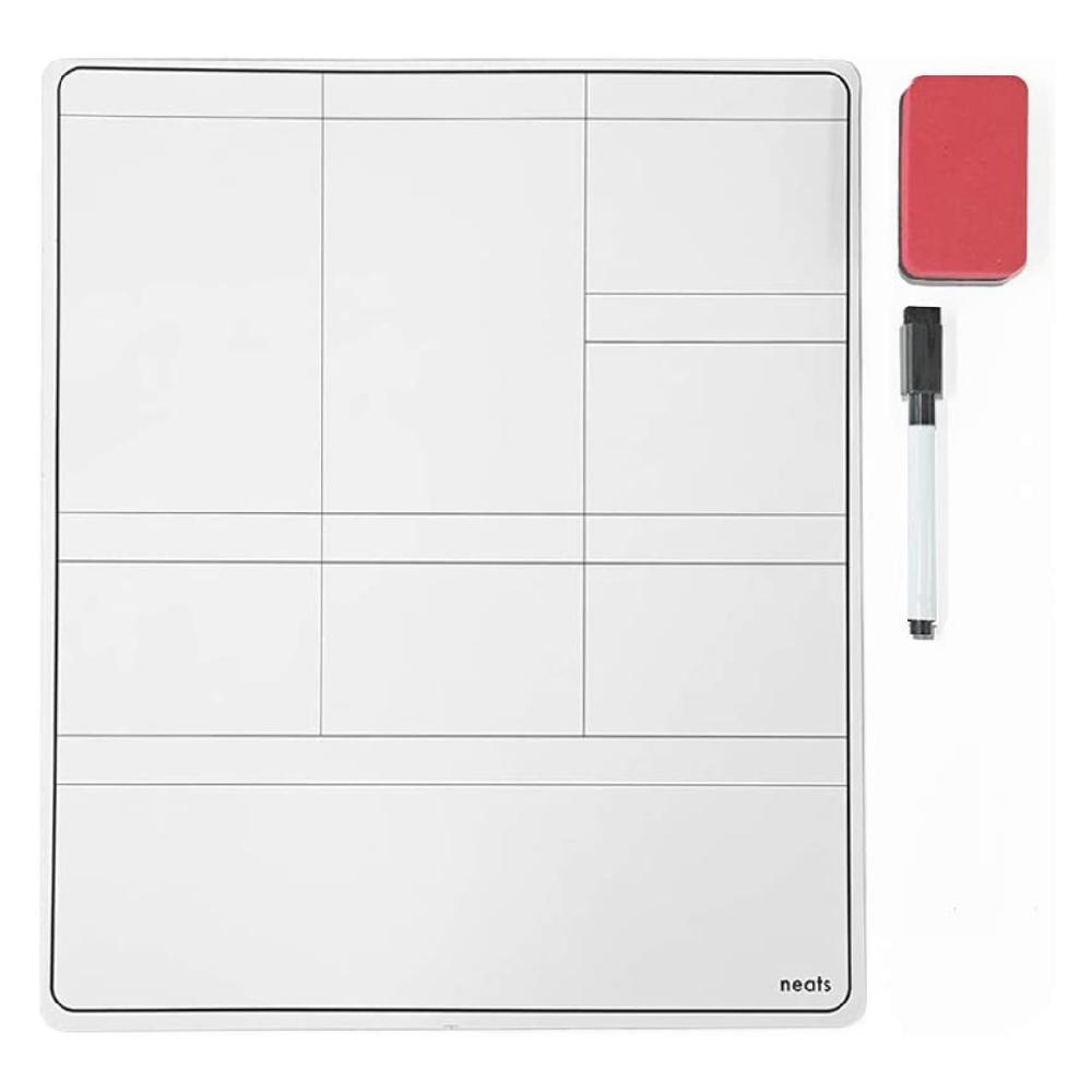 NEATS Reminder Magnetic Dry Erase Whiteboard for Refrigerator A Type-Round Border