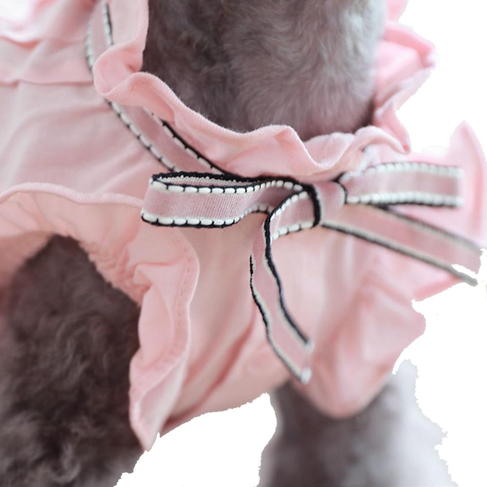 Tint Frill blouses (Pink / XL size)