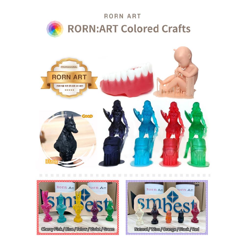 Non-toxic Rorn Art Professional No Odor UV Resin for 3D Printer Light Gray color