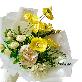 detail image2 Artificial Poppy Bouquet  (White Yellow)