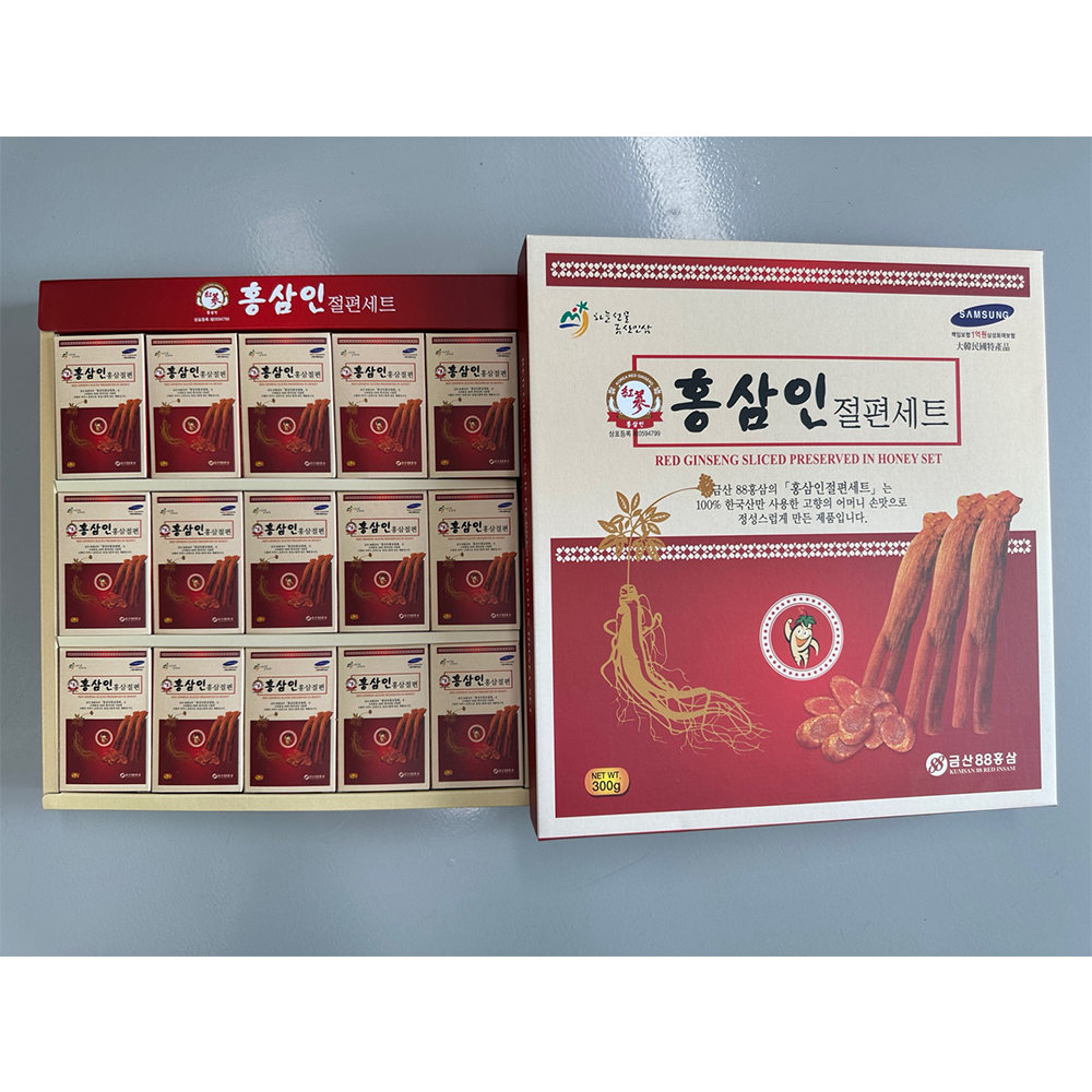 KOREAN RED GINSENG SLICED PRESERVED IN HONEY