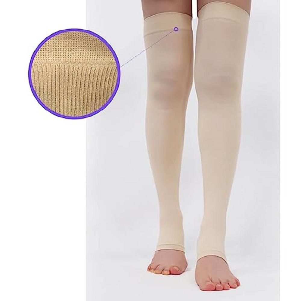 [SMART-FIT]: COMPRESSION STOCKING Ankle to Thigh 100g/3.52oz. Blood Circulation, Fit and Optimized t