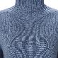 detail image3 Premium pure cashmere100 colorblock turtleneck - Misty blue