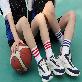 detail image5 5-Color 3-Stripe Cotton Athletic Socks
