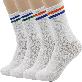 full image 2-Color 2-Stripe  Cotton Athletic Socks