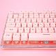 detail image2 Metal Body Rose Pink Cable Keyboard