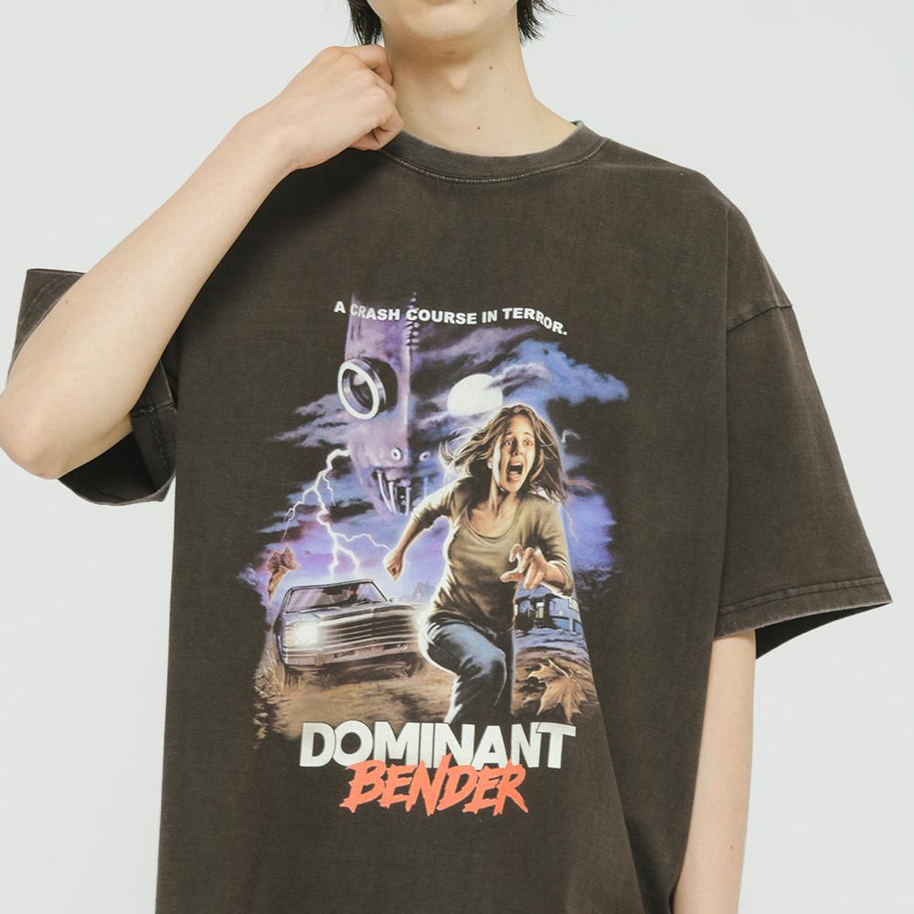 VINTAGE WASHING BENDER T-shirts BLACK