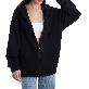 detail image3 Women's Active Zip Up Hoodie, Oversized Loose Casual Jacket