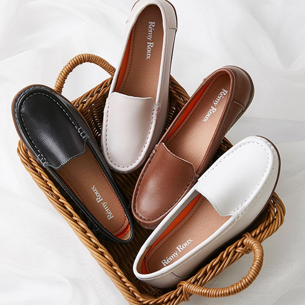 Cushioned Basic Daily Women Comfort Loafers / White, 245