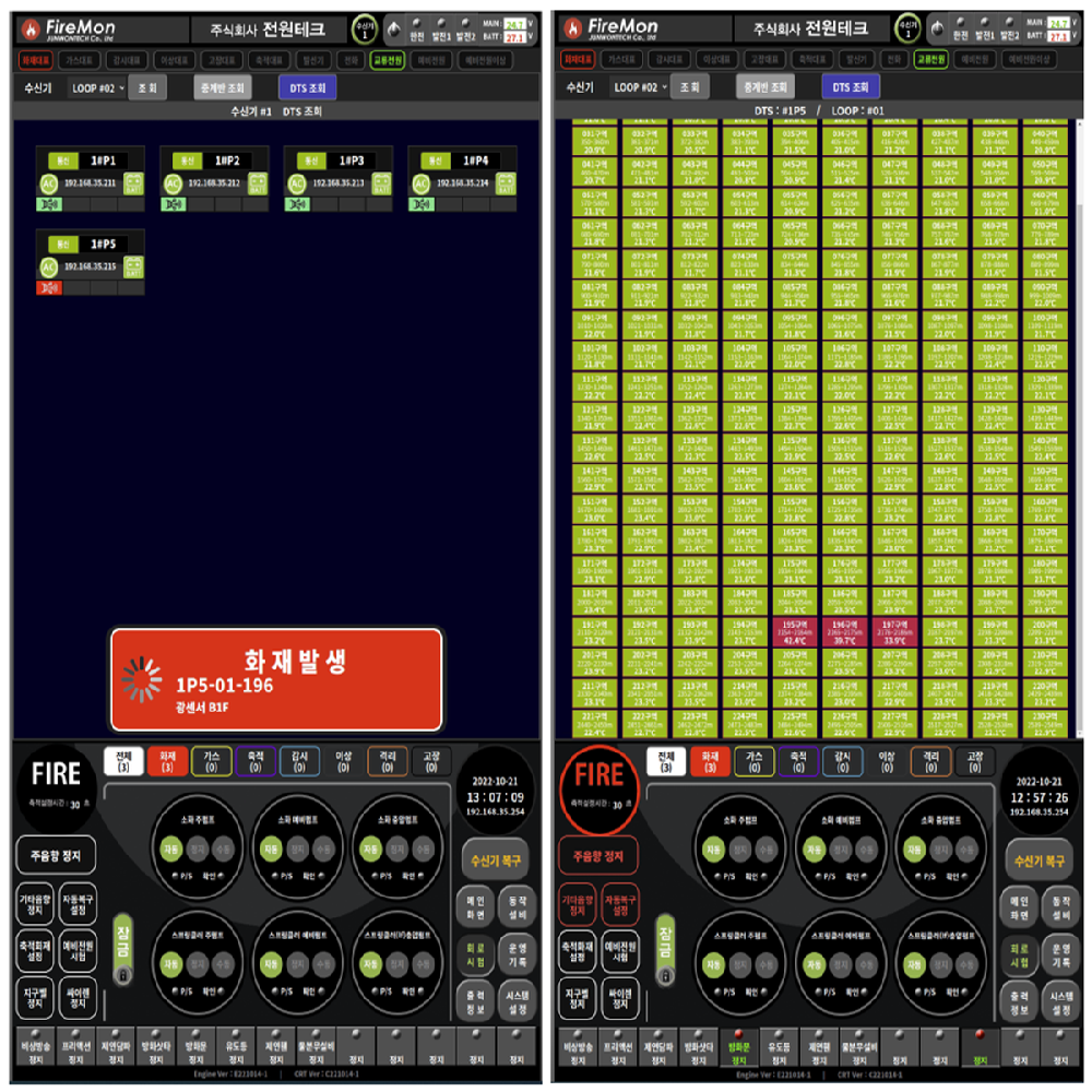 Optical cable fire detection system