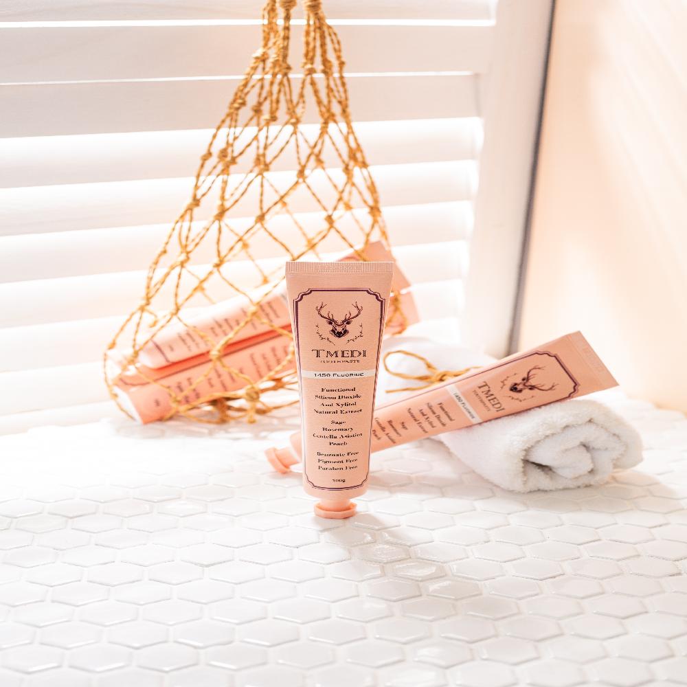 TMEDI high fluoride toothpaste peach