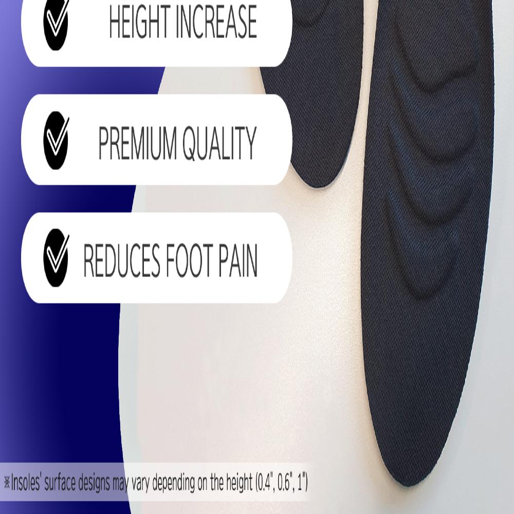 Functional Height-Raising Insole for Man 2.5cm