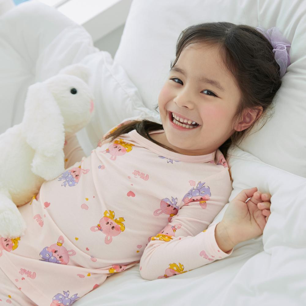 kids wear 40S 3/4 length modal <Ribbon bunny>