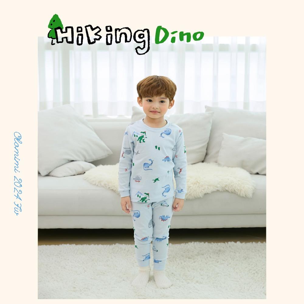 kids wear 30S 3/4 length modal <Hiking Dino>