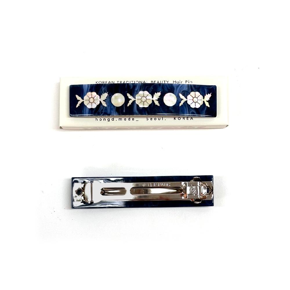 flower nacre hair pin