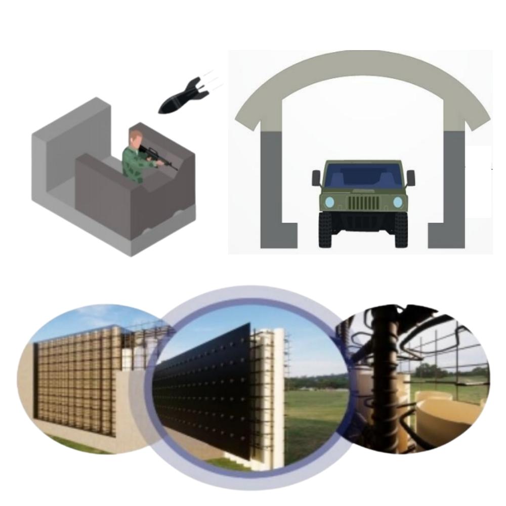 [SMART PC] Impact Pressure Shock Wave Dispersion Blocking Function Concrete Wall System